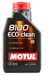 Motul 1L Synthetic Engine Oil 8100 Eco-Clean 0W30 12X1L - Acea C2/API SM - 1L - Single
