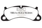 EBC 12-15 Porsche 911 (991) Carrera S 3.8L (Cast Iron Rotor Only) Bluestuff Front Brake Pads
