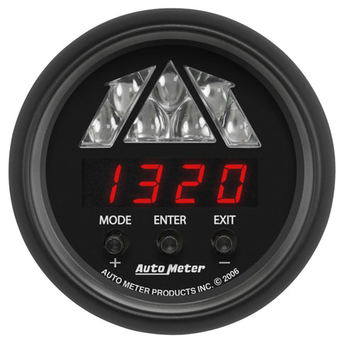 Autometer Z-Series 2-1/16in Tachometer Digital 16000 RPM w/ LED Shift Light