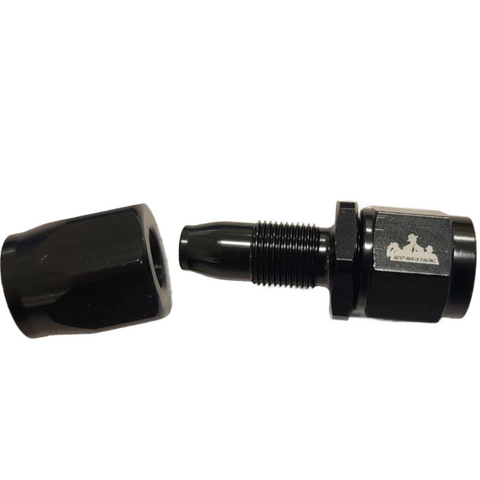 -6AN Straight Swivel Hose End Black Mafia Fitting