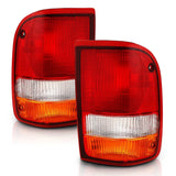 ANZO 1993-1997 Ford Ranger Tail Light Red/Cear (OE)