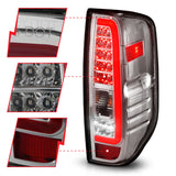 ANZO 2005-2021 Nissan Frontier LED Taillights Chrome Housing/Clear Lens