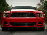 Modern Billet Retro Grille Combo; Black