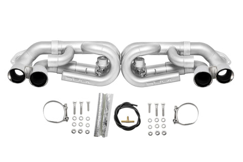SOUL 12-16 Porsche 991.1 Carrera Base / S / GTS (w/ PSE) Valved Perf. Exhaust - Polished Chrome Tips