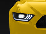 Raxiom Projector Headlights for OEM HID Bulbs; Black Housing; Clear Lens