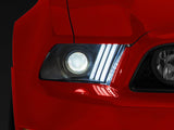 Signature Series Sequential Light Bar Projector Headlights; Black Housing; Clear Lens