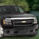 AVS 02-09 Chevy Trailblazer High Profile Hood Shield - Chrome