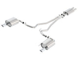 Borla SType Cat Back 15-17 Ford Mustang 3.7L V6 MT/AT 2.25in Pipe 4in Single Round Rolled Tips