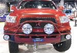 N-Fab Pre-Runner Light Bar 07-13 Toyota Tundra - Tex. Black