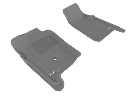 3D MAXpider 1998-2011 Ford Ranger Regular Cab/Supercab Kagu 1st Row Floormat - Gray